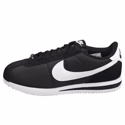 Nike Cortez Womens Casual Trainers in Black White - 4