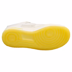 Nike Air Force 1 07 Low Womens Fashion Trainers in White Yellow - 6.5