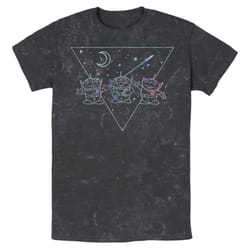 Disney Pixar Toy Story Alien Galaxy Young Men's Short Sleeve Tee Shirt