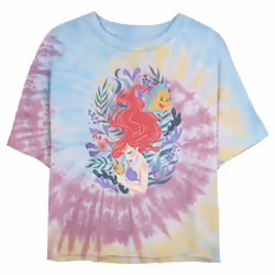 Disney Princess Leafy Ariel Women's Fast Fashion Short Sleeve Tee Shir