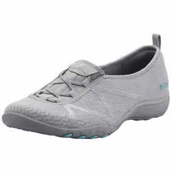 Skechers Women's Breathe-Easy-a Look Sneaker Grey/Aqua 7.5 M