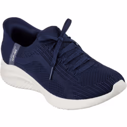 ) Skechers Ultra Flex 3.0 Brilliant Path Textile Women's Navy Trainers - Blue, 3 (Adults'