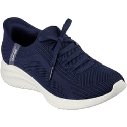 ) Skechers Ultra Flex 3.0 Brilliant Path Textile Women's Navy Trainers - Blue, 3 (Adults'