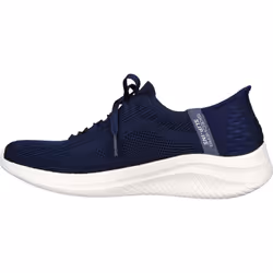 ) Skechers Ultra Flex 3.0 Brilliant Path Textile Women's Navy Trainers - Blue, 3 (Adults'