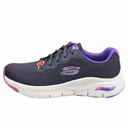 Skechers Arch Fit Vegan Womens Fashion Trainers in Navy Purple - 5