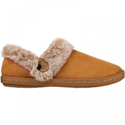 ) Cozy Campfire - Fresh Toast | Chestnut | Women's Faux-Fur Slippers - 7 (Adults'