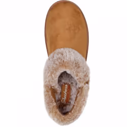 ) Cozy Campfire - Fresh Toast | Chestnut | Women's Faux-Fur Slippers - 7 (Adults'