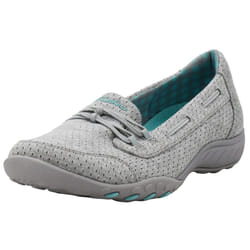 Skechers Women Breathe-Easy - Good Influence Sneaker  Grey Aqua  6 W