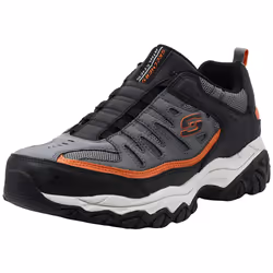 Skechers Men's Afterburn M fit Wonted Charcoal/Orange 10 XW US