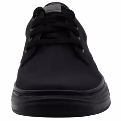 Skechers Men's Moreno Canvas Oxford Shoe  Black/Black  13 W US