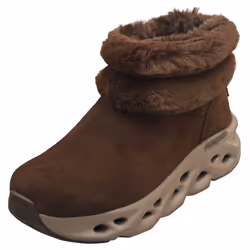 Skechers Go Swirl Tech Boot London Womens Fashion Boots in Chocolate - 6