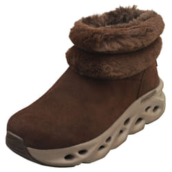 Skechers Go Swirl Tech Boot London Womens Fashion Boots in Chocolate - 6