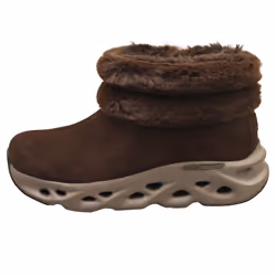 Skechers Go Swirl Tech Boot London Womens Fashion Boots in Chocolate - 6