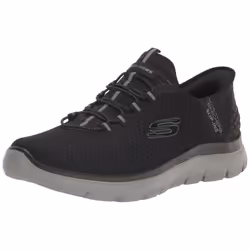 Skechers Men's Summits High Range Hands Free Slip-in Sneaker Black/Charcoal 7.5 Wide