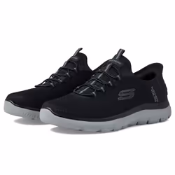Skechers Men's Summits High Range Hands Free Slip-in Sneaker  Black/Charcoal  11.5 Wide