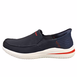 Skechers Slip-ins Delson 3.0 Vegan Mens Slippers Shoes in Navy - 9.5