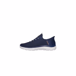 Skechers Men's Summits High Range Hands Free Slip-in Sneaker  Navy  8 Wide