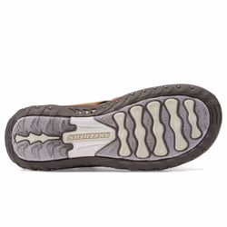 Skechers Women's Reggae-Sunday Stroll Flip-Flop  Brown  8.5