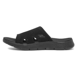Skechers Women's GO Walk Flex Sandal-ELATION Slide  Black/Black  7