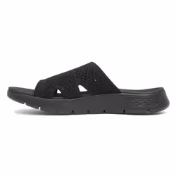 Skechers Women's GO Walk Flex Sandal-ELATION Slide  Black/Black  7