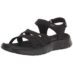 Skechers womens Go Walk Flex - Sunshine Sandal  Black  10 US