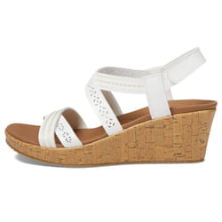 Skechers Women's Beverlee-Delicate Glow Wedge Sandal  White  11
