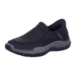 Skechers USA Men's Men's Respected-Elgin Hands Free Slip-in Moccasin  Black  9.5