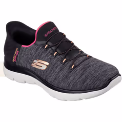 ) Skechers Summits Dazzling Haze Textile Women's Black/Multi Trainers - Black, 3 (Adults'
