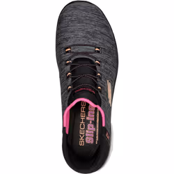 ) Skechers Summits Dazzling Haze Textile Women's Black/Multi Trainers - Black, 3 (Adults'