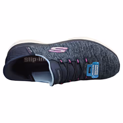 Skechers Summits Vegan Womens Fashion Trainers in Navy Purple - 4 UK - 4 - Additional view 4