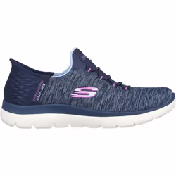 ) Skechers Summits Dazzling Haze Textile Women's Navy/Purple Trainers - Blue, 7 (Adults' - Additional view 4