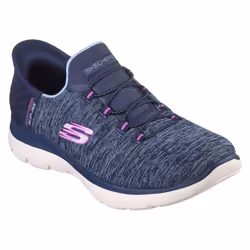 ) Skechers Summits Dazzling Haze Textile Women's Navy/Purple Trainers - Blue, 7 (Adults' - Additional view 5