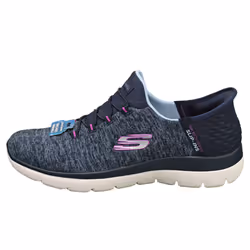 Skechers Summits Vegan Womens Fashion Trainers in Navy Purple - 4 UK - 8