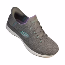 Slip-ins: Summits - Dazzling Haze | Grey/Mint | Womens Slip On Trainers