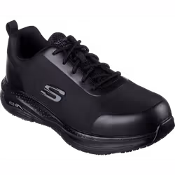 Skechers Safety Trainers Steel Safety Toe S3 SRC Breathable Arch-Fit Ringstap - 7UK /41EU /8US, Black