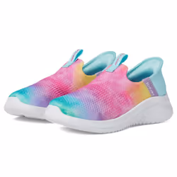 Skechers Kids Girls Ultra Flex 3.0-Pastel Cloud Sneaker  Multi  5 Big