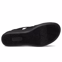 Skechers Women's PIER-LITE-Memory Maker Wedge Sandal  Black/Black  9