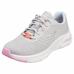 Skechers Arch Fit Vegan Womens Casual Trainers in Grey Multicolour - 5
