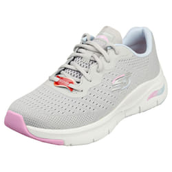 Skechers Arch Fit Vegan Womens Casual Trainers in Grey Multicolour - 5