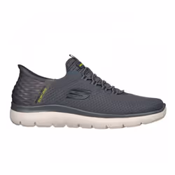 ) Slip-ins: Summits-High Range | Charcoal | Mens Slip On Trainers - 8 (Adults'