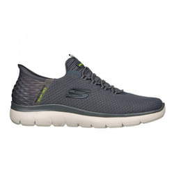 ) Slip-ins: Summits-High Range | Charcoal | Mens Slip On Trainers - 8 (Adults'