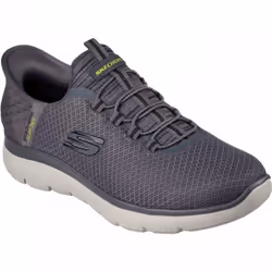 ) Slip-ins: Summits-High Range | Charcoal | Mens Slip On Trainers - 8 (Adults' - Additional view 4
