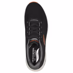 Skechers Mens 2023 Takar Arch Fit Engineered Mesh Lace Up Comfort Trainers - UK 7, Black/Orange