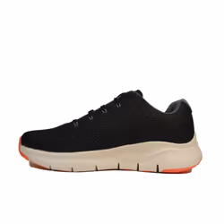 ) Arch Fit - Takar | Black/Orange Mesh | Mens Arch Support Trainers - 9.5 (Adults'