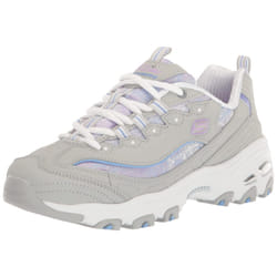 Skechers Women's D'Lites-Splendid Journey Sneaker  LGMT=Light Grey/Multi  6.5