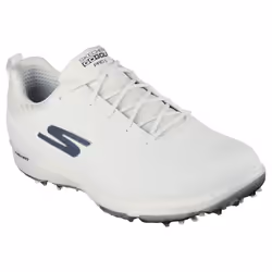 Skechers Mens 2023 Go Golf Pro 5 Hyper Arch Fit Waterproof Spiked - UK 7, White/Grey