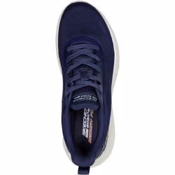) Skechers Bobs Squad Waves Textile Women's Navy Trainers - Blue, 7 (Adults'