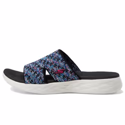 Skechers Women's Slide Sandal  Black/Multi  8