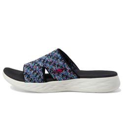 Skechers Women's Slide Sandal  Black/Multi  8