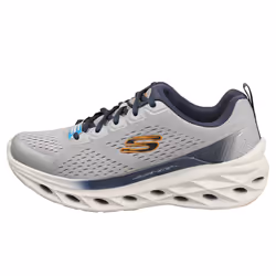 Skechers Glide Step Swift Vegan Mens Platform Trainers in Grey Navy - 11